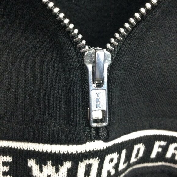 Supreme World Famous 1/4 Zip Sweater Sweatshirt M - Picture 4 of 12